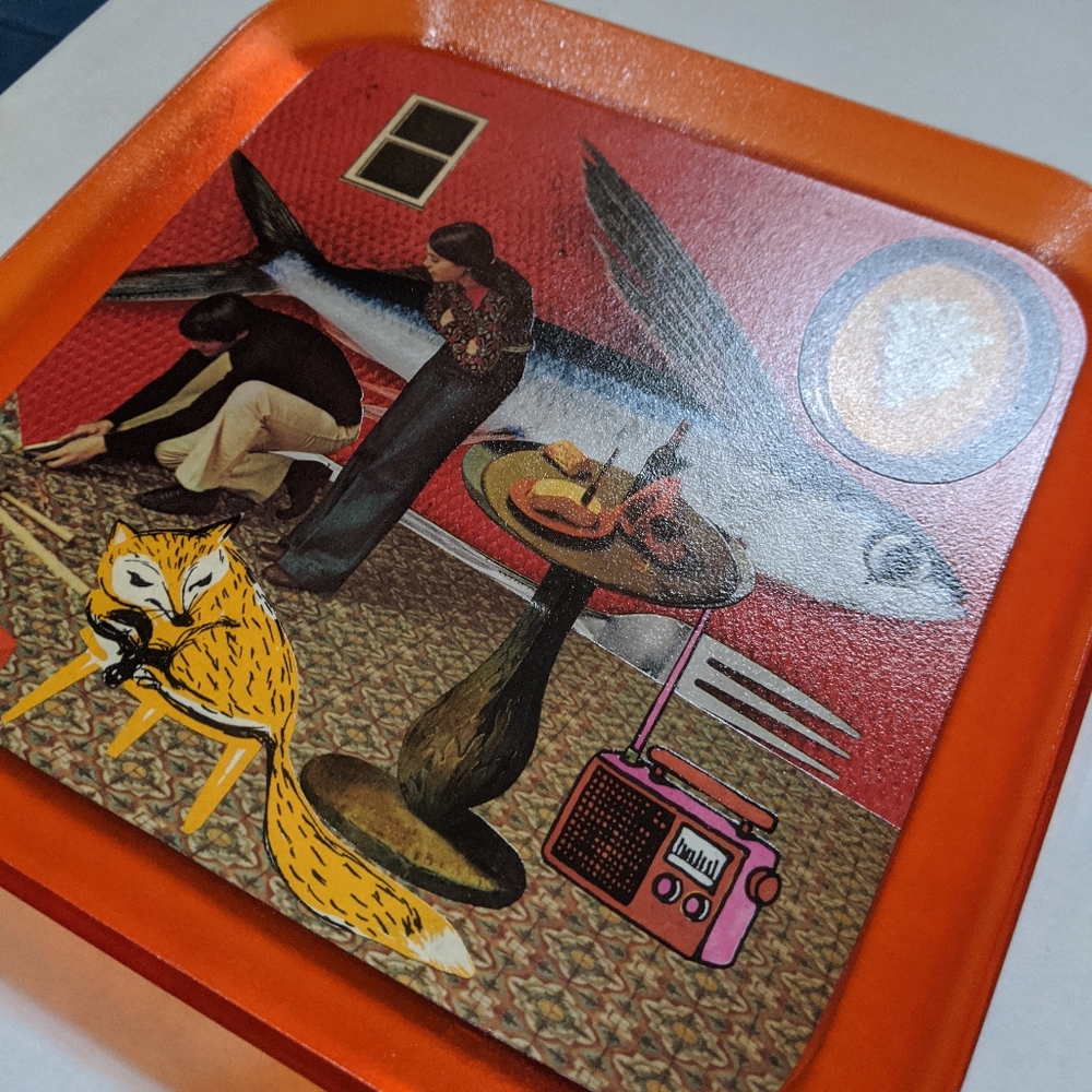 Retro Handmade Tray - Picture 3 of 4
